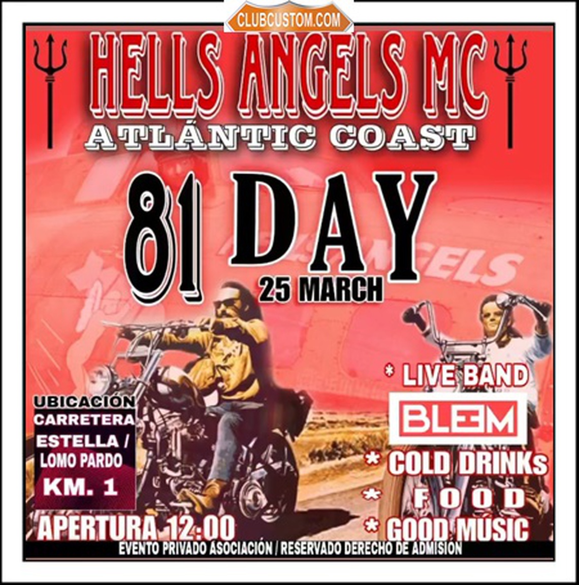 81 DAY HELLS ANGELS MC ATLANTIC COAST